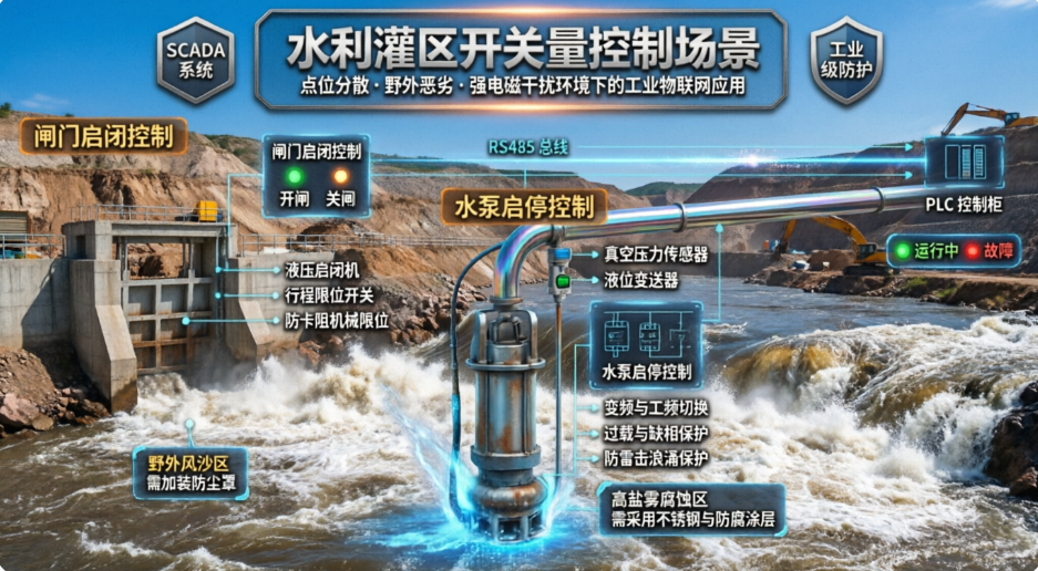 水利罐区开关量控制场景